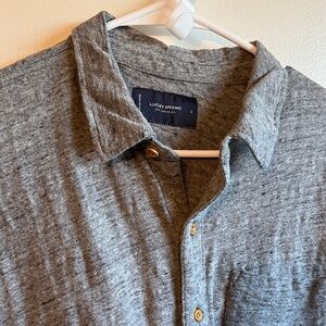Lucky Brand Heather Gray Casual Shirt